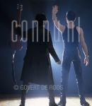 13-05-1978 Robert Gordon with Link Wray at studio in Amsterdam.

[keywords]Posed, Full Length, on back, Guitar[/keywords]